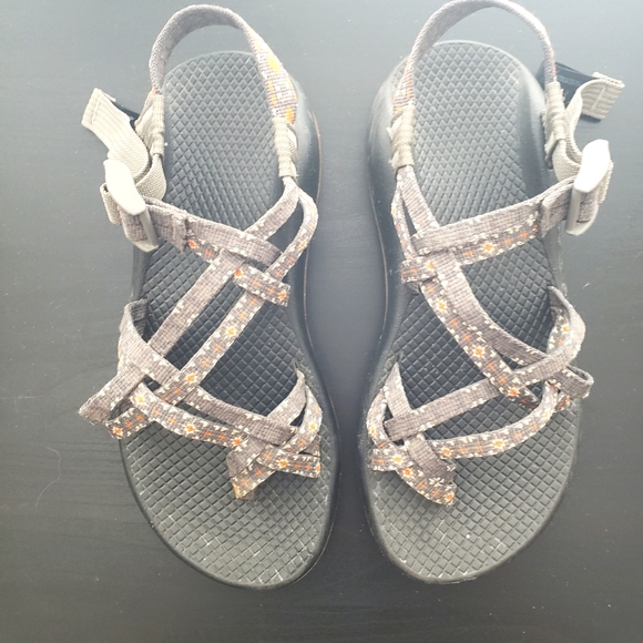 Chaco Z Cloud X2 Grey Floral Peach - Picture 1 of 3